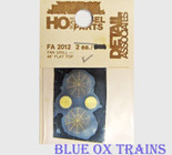 Detail Associates 2012 48" Flat Fan Grille EMD - Late pkg(2) Ho Scale