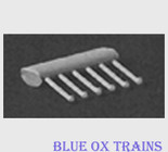 Detail Associates 2203 Nut-Bolt-Washer Castings (Plastic) pkg(24) Scale 3/4" Nut w/2" Washer Ho Scale