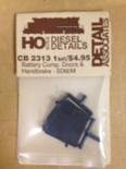 Detail Associates 2313 Battery Compartment Door & Handbrake EMD SD60M Ho Scale