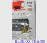 Cal Scale 412 PRR Induction Phone Antenna Supports for Diesels (Brass Castings, less wire) Ho Scale