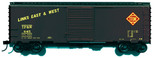 Branchline Blueprint #1610 HO Scale 40' AAR Boxcar Kit Toledo Peoria & Western TP&W 7' Door