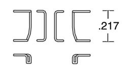 Cal Scale 533 RS End Drop Grabs (8) Ho Scale