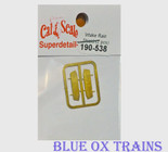 Cal Scale 538 Intake Rain Shield 2 pcs Ho Scale