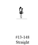 Bowser Cary WH-148 WHISTLE STRAIGHT (Brass) HO Scale