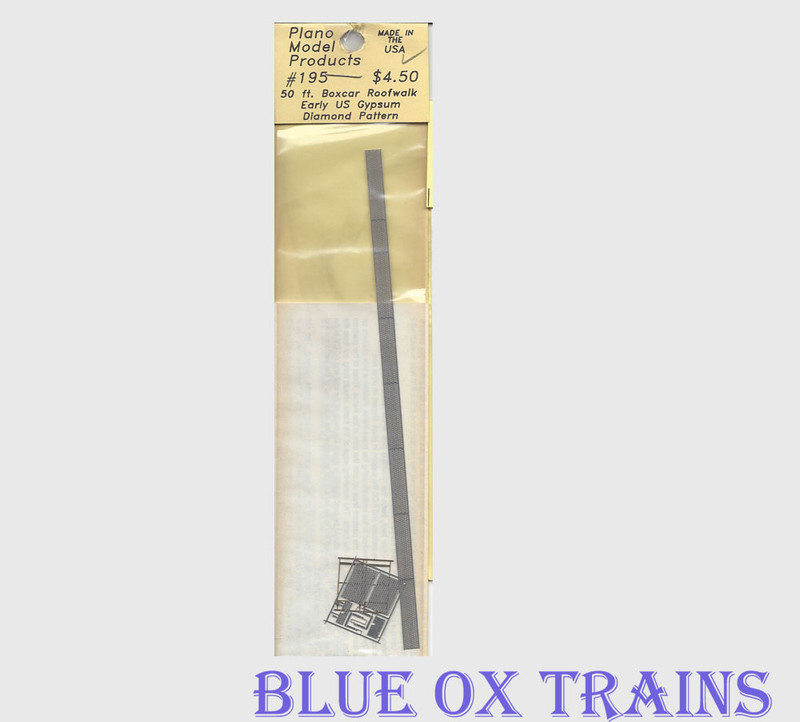 Plano Model 195 Roofwalk 50 ft. Boxcar Roofwalk - Gypsum pattern Ho Scale