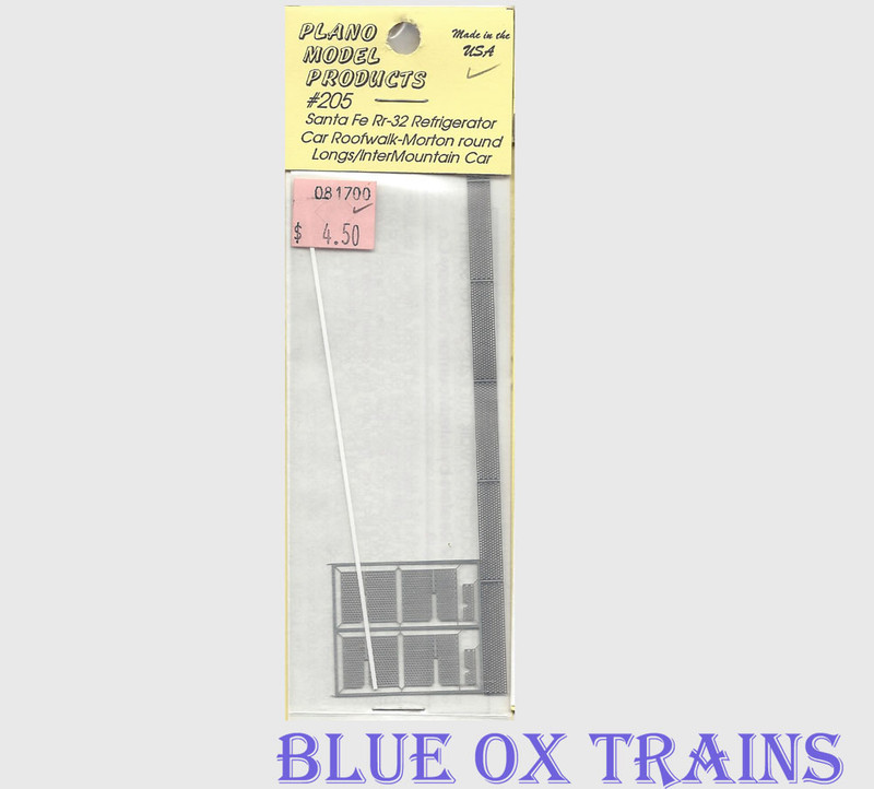 Plano Model 205 Roofwalk Sante Fe Intermountain Reefer kit - Morton round pattern  Ho Scale
