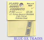 Plano Model 182 Rotary Beacon Light Bracket - Cab Corner Ho Scale Ho Scale