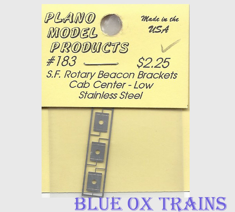 Plano Model 183 Rotary Beacon Light Bracket - Cab Center - Low Ho Scale Ho Scale