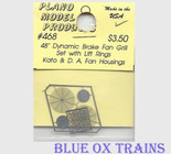 Plano Model 468 48" Dynamic Brake Fan Grilles w/Lift Rings (Photo-Etched Metal) Ho Scale