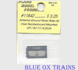 Plano Model 11842 Antenna Ground Plane Plate (4) - Solid plate - GP/SD 7,9,18,20,24 - stainless steel Ho Scale