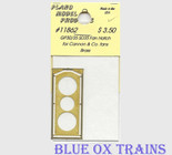 Plano Model 11862 Fan Hatch for Cannon Thin Wall Fans (Brass) For GP30/35 Ho Scale