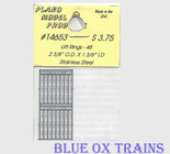 Plano Model 14653 Stainless Steel Lift Rings pkg(48) 2-3/8 x 1-3/8" Ho Scale
