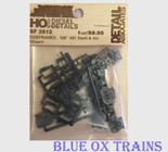 Detail Associates 3512 Sideframes GE AD Dash-8 sideframes Athearn HO Scale 