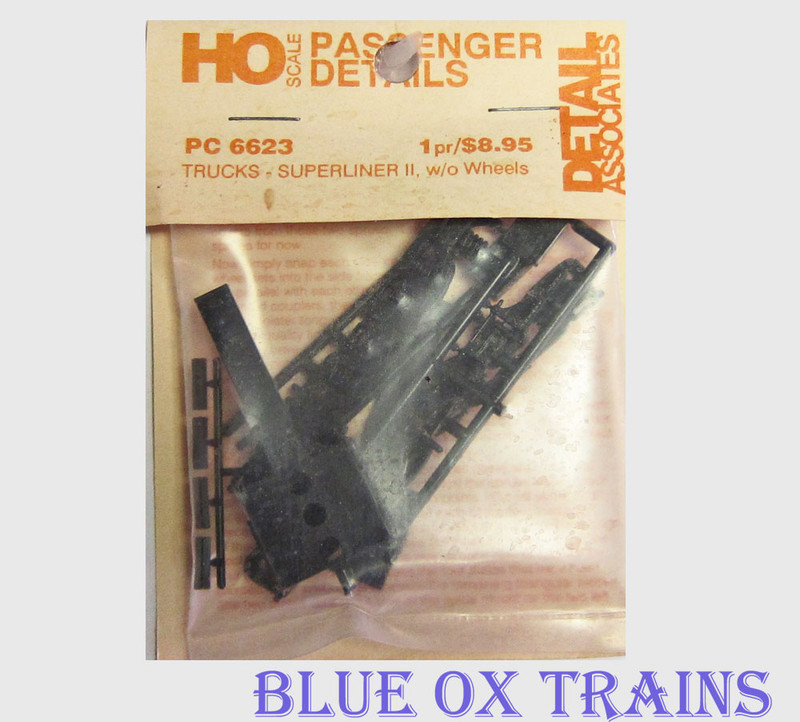 Detail Associates 6623 Trucks Superliner II Less Wheels Kit HO Scale 