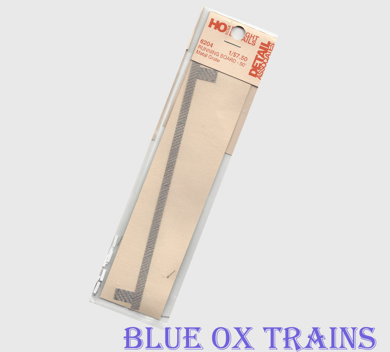 Detail Associates 6204 Metal Running Boards (50' Freight Cars) Photo-etched metal  HO Scale 