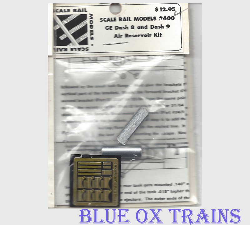 Scale Rail Models 400 Dash 8 or 9 Air Reservoir kit HO Scale 