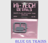Hi-Tech Details 6009 Waste Fluid Containment Tank Angled Corners HO Scale