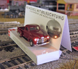 Busch 5643 HO 1950 Chevy Pickup Truck with Working Lights - Assembled Red