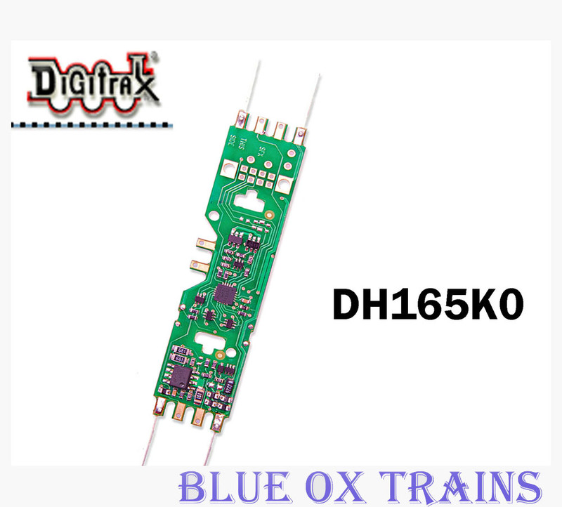 Digitrax DH165K0 1.25 Amp Mobile Decoder for Kato, Stewart, Atlas & Other HO Scale 