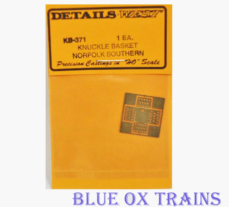 Details West 371 Etched Knuckle Basket For Norfolk Southern Locomotives HO Scale 