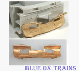 Cal Scale 568 Snow Plow Fits Second Generation Diesels (Brass Castings) Ho Scale
