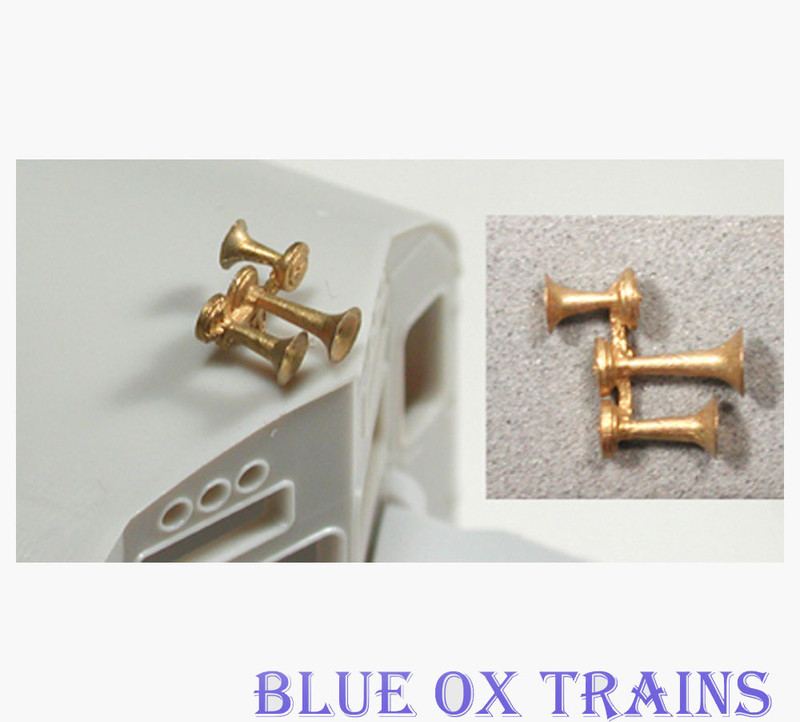 Cal Scale 583 Airhorn Nathan 3-Chime M3HR (Brass Castings) Ho Scale