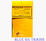 Details West 252 Air Horns K5 A w/All Bells Forward (Brass) Amtrak, CSX, NS and Metro HO Scale