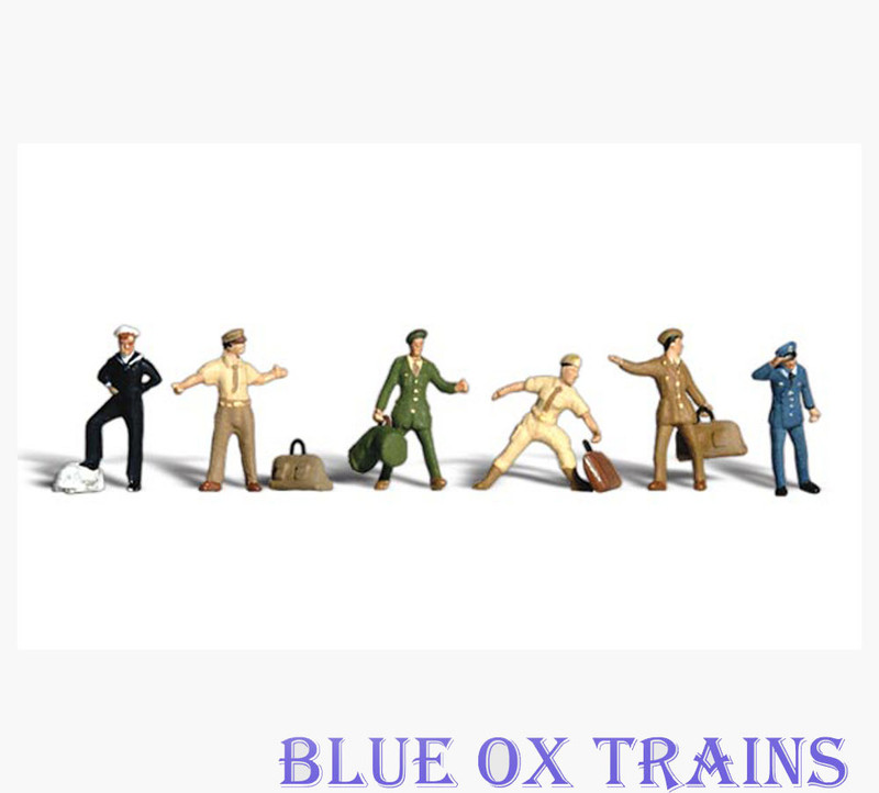 Woodland Scenics 1892 Uniformed Travelers - Scenic Accents pkg(10) HO Scale 