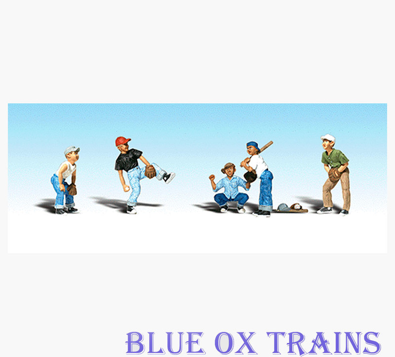 Woodland Scenics 1869 Baseball Players I - Scenic Accents pkg(6) HO Scale 
