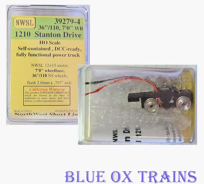 NWSL 39279-4 Stanton 7' 0" WB Powered DriveTruck (MDC Box Cab / Climax WB Size)