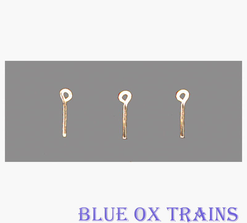 Detail Associates 2206 Formed Wire Eye Bolt Lift Rings 3-1/2" Scale pkg(16) Ho Scale