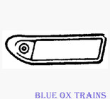 Cal Scale 416 Diesel Number boards (Brass Castings; pkg(2) Early EMC/EMD F Unit w/Marker Light