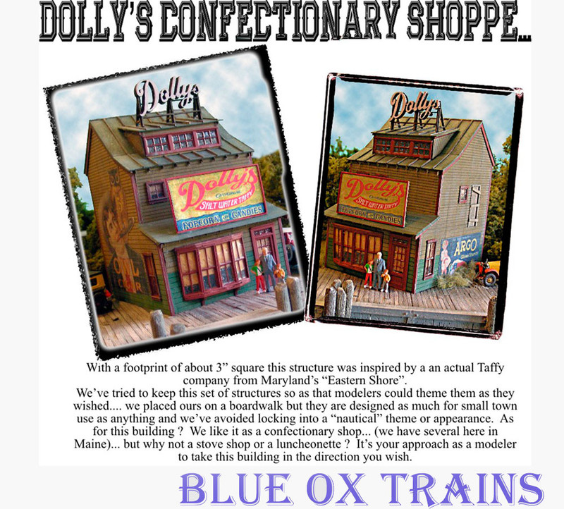 Bar Mills 1240 HO Dolly's Confectionery Shoppe Laser-Cut Wood Kit