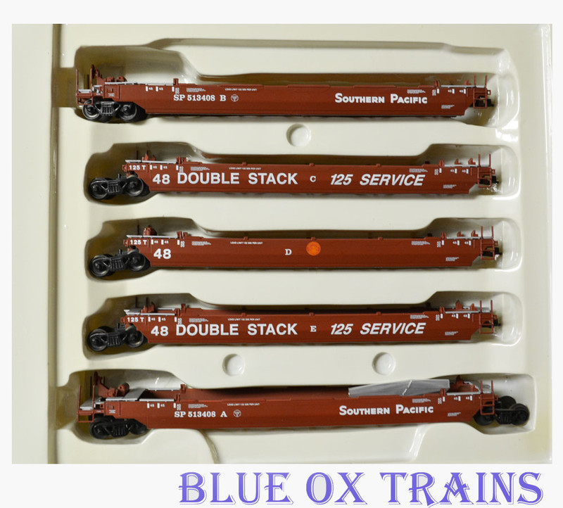 Con-Cor 513408 Southern Pacific Twin Stack  Container Cars SP HO Scale