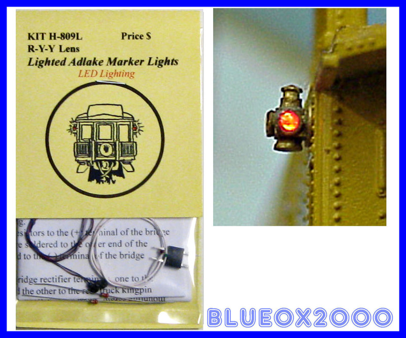Tomar Industries H-809L HO Adlake Marker R-Y-Y Lights