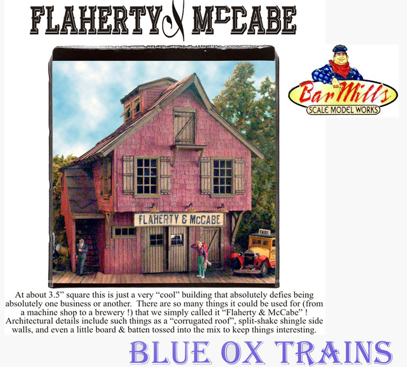 Bar Mills 1340 HO Scale Flaherty & McCabe Laser-Cut Craftsman Kit