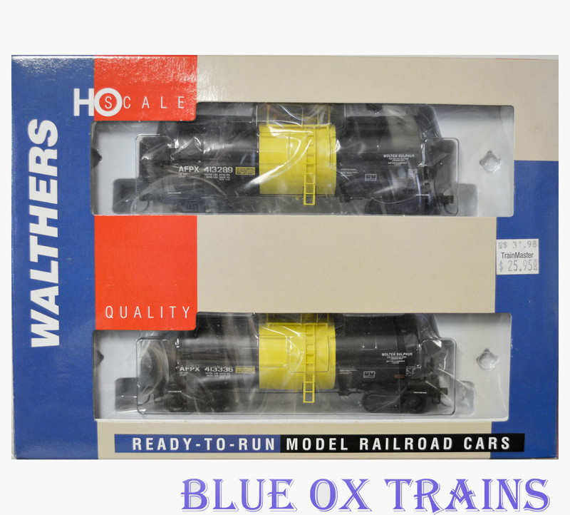 Walthers 932-27205 HO Allied Sigl-Sulpher Funnel Flow Tank Car 2 Pack