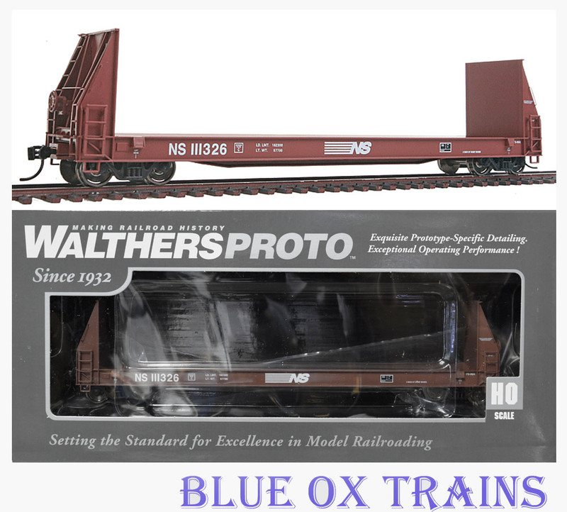 Walthers Proto 920-104515 Norfolk Southern 50' Sieco Pulpwood Flat Car NS 111326 HO Scale 