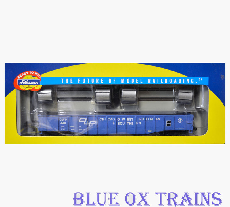Athearn 91443 R63 Chicage West Pullman & Southern 50' Gondola With Coal Load CWP 448 HO Scale