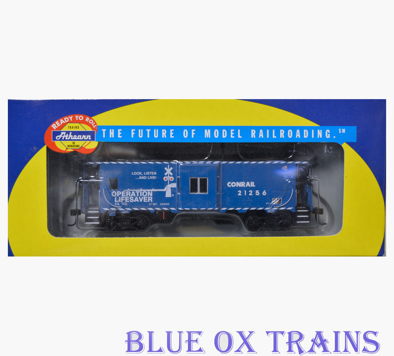 Athearn R65 7457 Conrail Operation Lifesaver Bay Window Caboose CR 21256 HO Scale