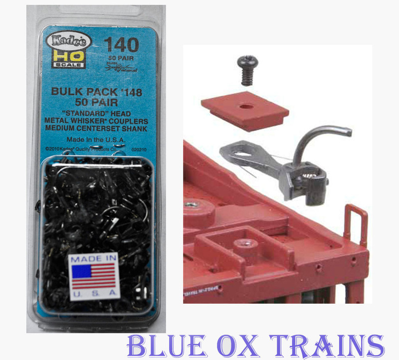 Kadee #140 50 Pair Bulk Pack of 148 Whisker Couplers HO Scale