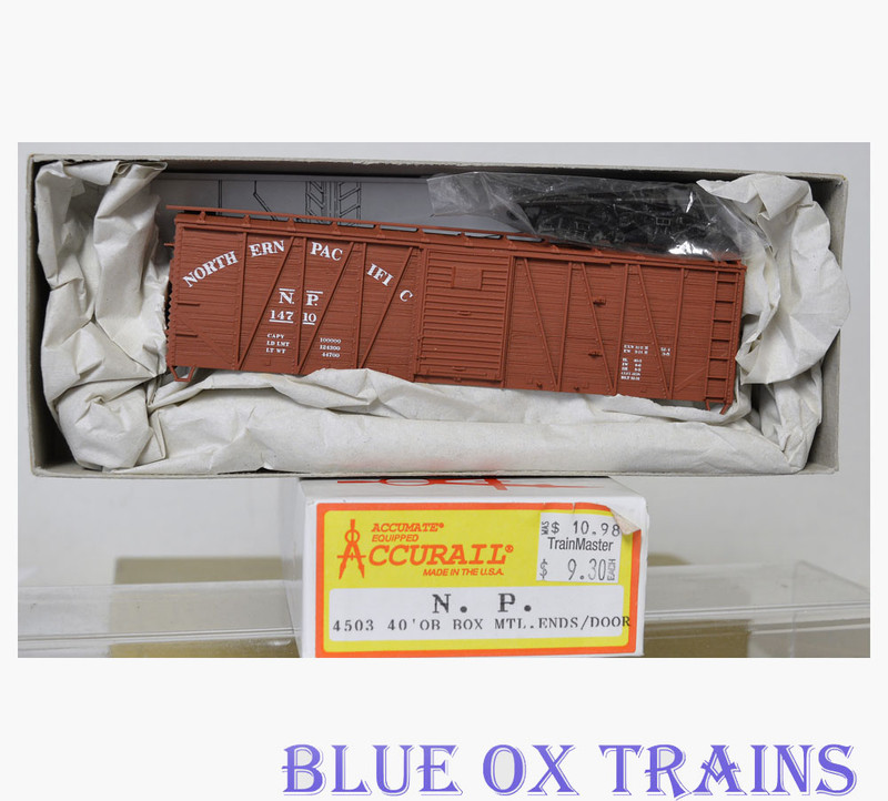 Accurail 4503 HO Northern Pacific 40' Outside Braced Box Car NP 14710 Kit 