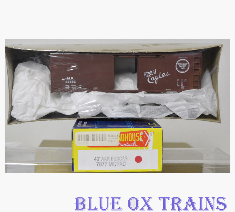 Roundhouse 7877 HO Missouri Pacific MOPAC 40' AAR Box Car MP 38886 Kit 
