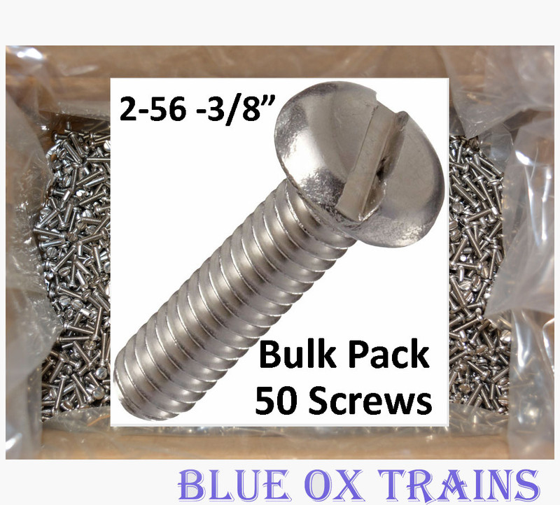 Screws 2-56 x 3/8" Pan Head Rolling Stock Trucks (50 pack from bulk) 