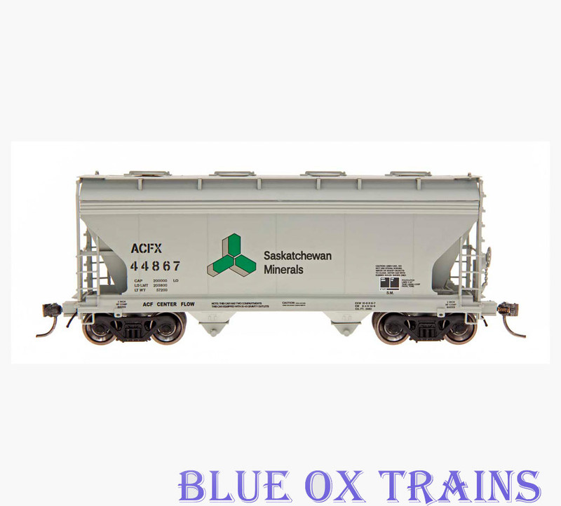 InterMountain 46515-05 R99 Saskatchewan Minerals ACF Centerflow 2 Bay Hopper SACFX 44831 Ho Scale