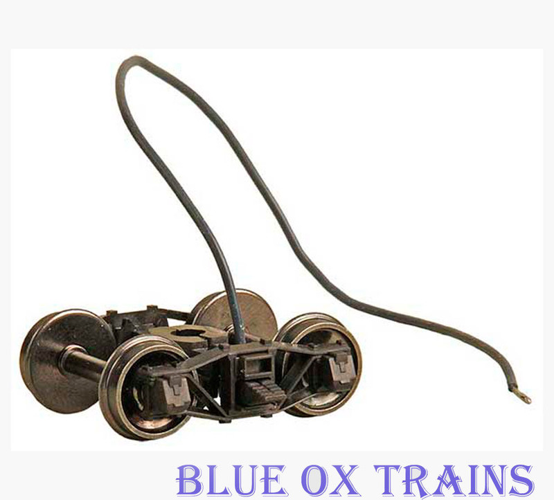 KADEE 593 HO Arch Bar Caboose Electrical Pick Up Trucks 33" Ribbed Back Wheels