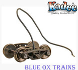 KADEE 590 HO Bettendorf Caboose Electrical Pick Up Trucks 33" Smooth Back Wheels