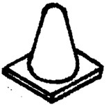 Details West 278 Radio Antenna Cone Type pkg(2) HO Scale