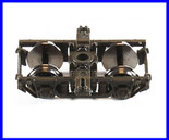 Blackstone Models B370108 Denver & Rio Grande Western D&RGW Passenger Coach Car Trucks (Black)