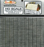 BAR MILLS 222 HO Scale Shake Shingles Weathered Gray Laser Cut